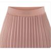 Women Chiffon Skirt Mid-length Pleated Skirt Elastic High Waist Slim Slimming Loose Skirt