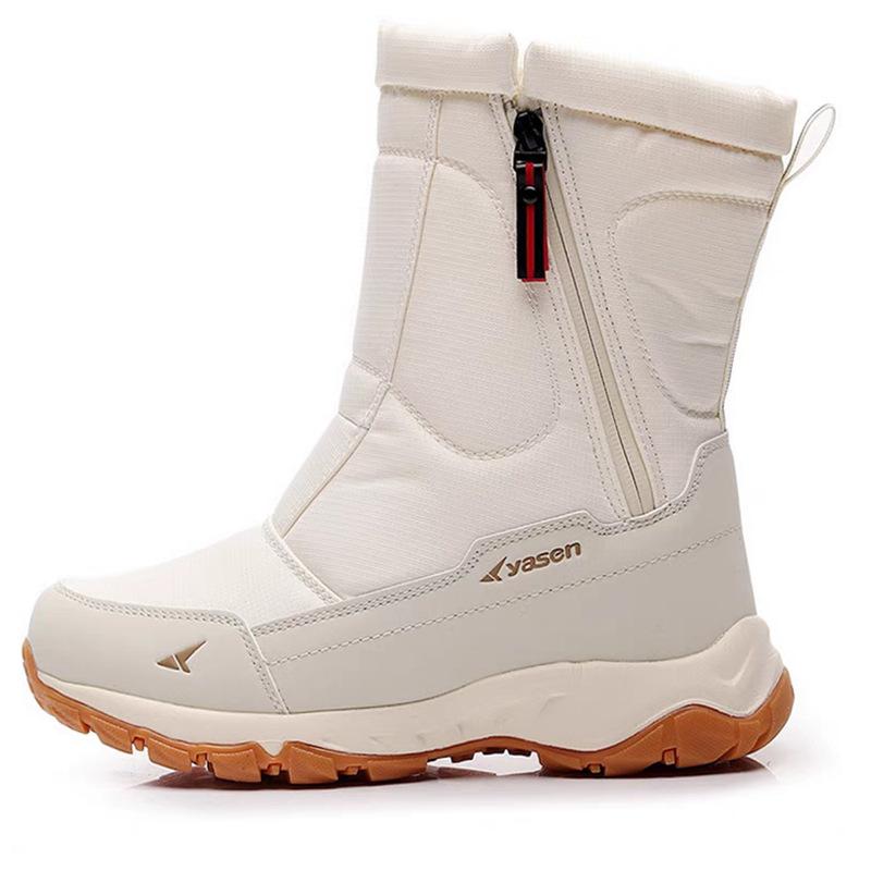 Мужские и женские зимние меховые утепленные водонепроницаемые уютные теплые непродуваемые легкие водонепроницаемые нескользящие сноубутсы для пешего туризма