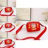 Adorable Mini Red New Year Kids Coin Purse For Both Boys And Girls With Cute Animal Design