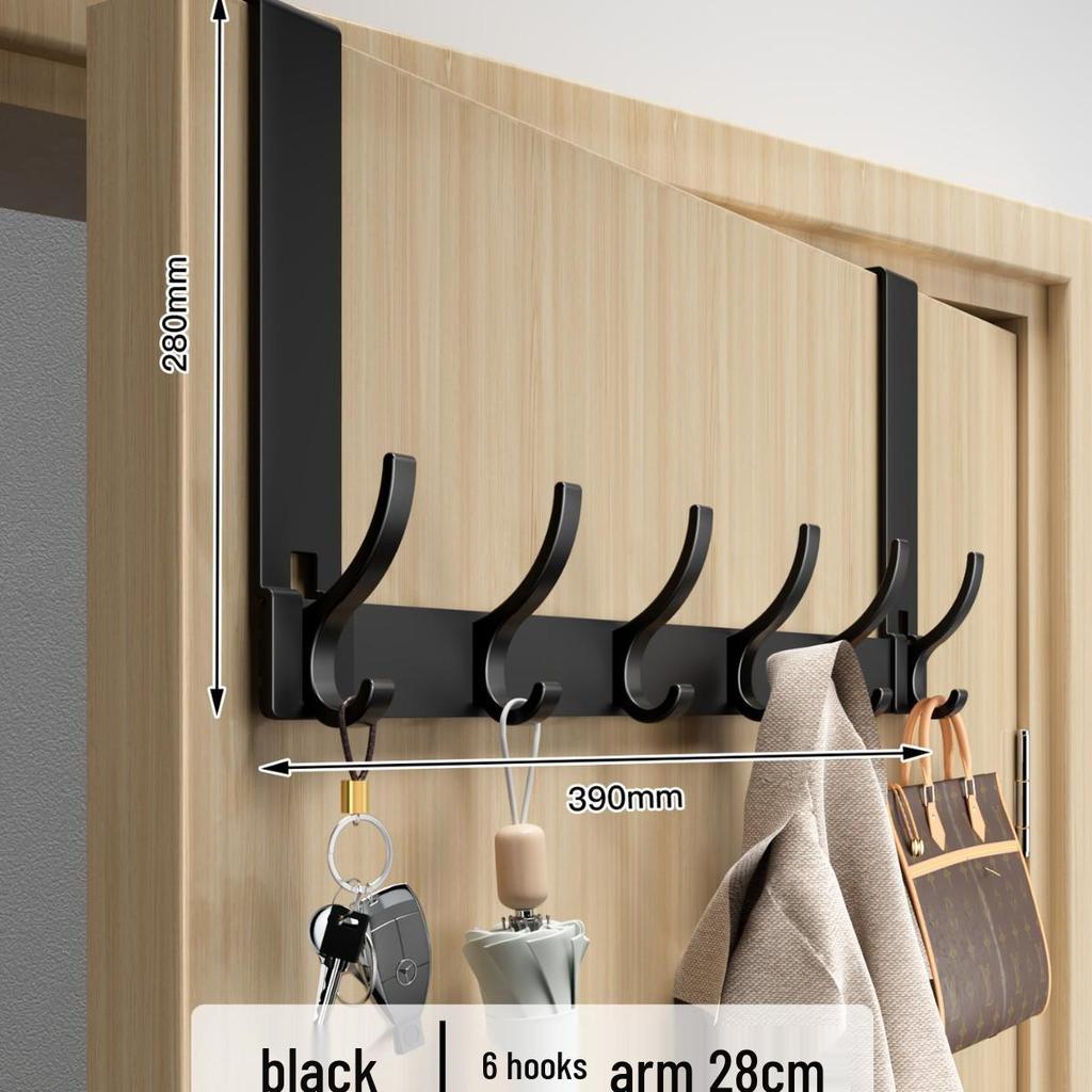 Over-the-Door No-Drill Coat Rack & Clothes Hook