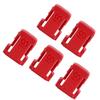 5Pcs Battery Mount Holder Stand Rack Battery Accessories Fit for Milwaukee M18 18VRed
