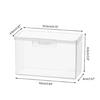HUANGENG Clear Playing Card Case Holder, Empty Playing Card Storage Box, Game Card Organizer for Business Trading Cards