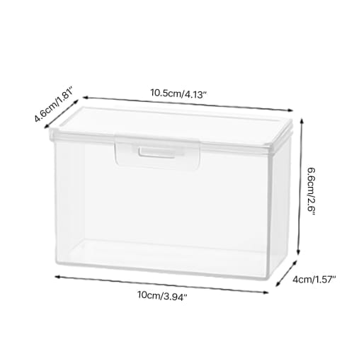 HUANGENG Clear Playing Card Case Holder, Empty Playing Card Storage Box, Game Card Organizer for Business Trading Cards