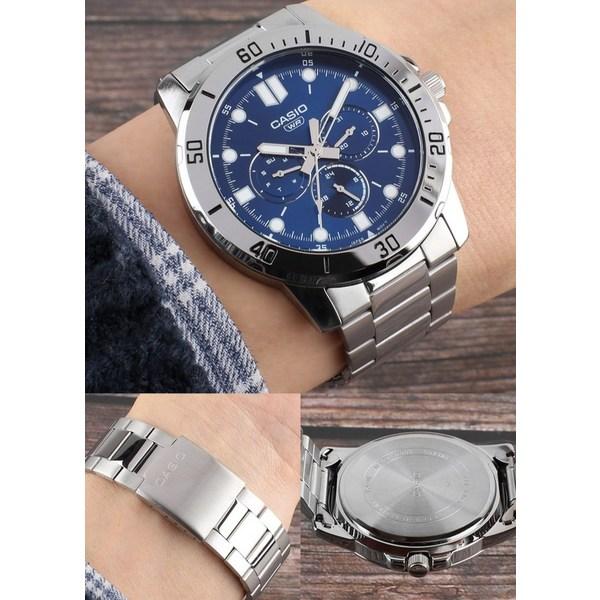 Casio Мужские часы с металлическим ремешком MTP-VD300D