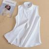 Женский корейский топ без рукавов: Универсальный, Простой и Идеальный для Весны, Лета и Осени.
