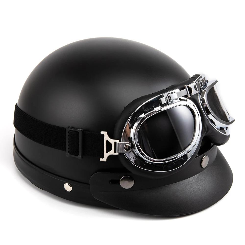 Для Harley, шлемы для взрослых, мотоциклетный ретро-полукруизный шлем, мотоциклетный шлем для скутера, всесезонный винтажный немецкий мотоциклетный шлем