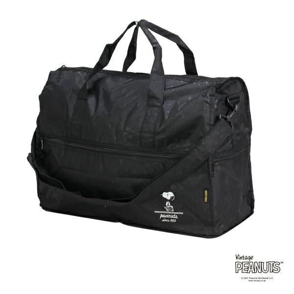 Складная сумка Snoopy Boston M Star, черная для путешествий SNOOPY