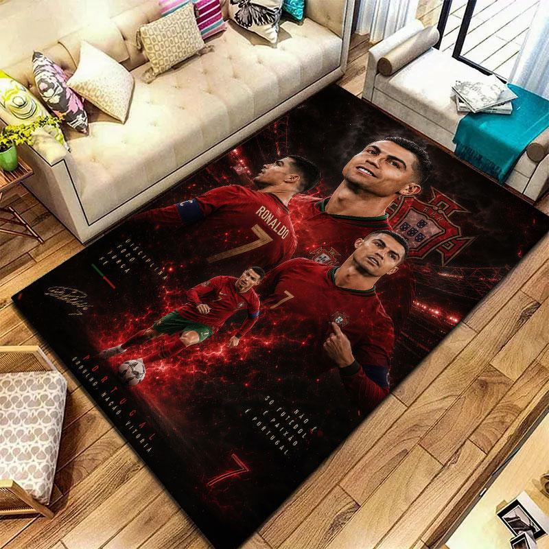 Ковер Cristiano Ronaldo CR7 для гостиной, спальни, дома, декора дивана, детский игровой нескользящий коврик