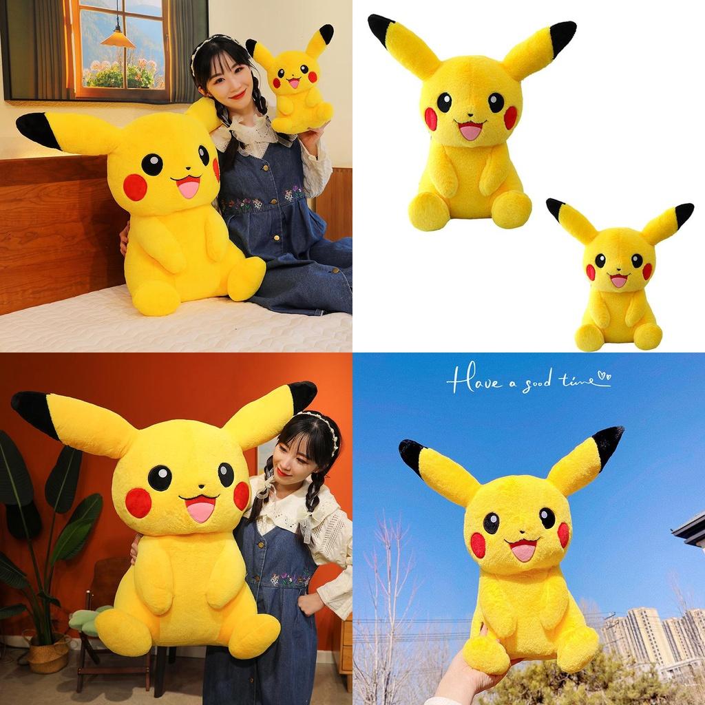 Cute Pikachu Cartoon Plush Pillow Premium Quality Stuffed Toy Cross-border Shipping Available