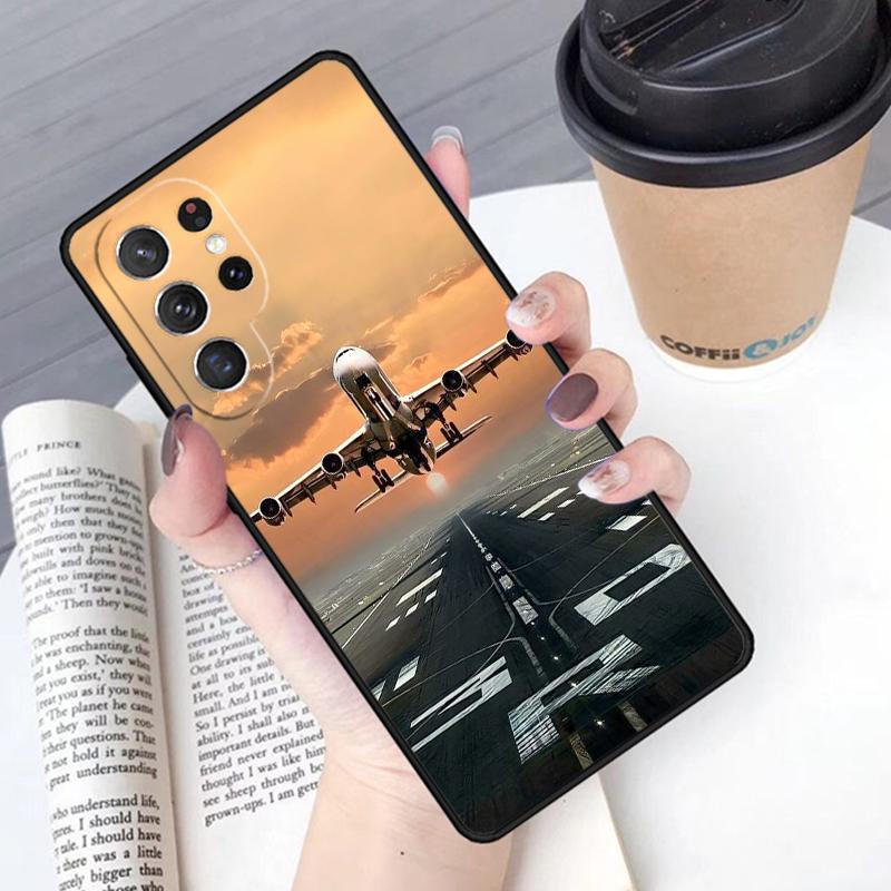 Чехол для телефона Самолет Самолет Самолет Для Samsung Galaxy S24 S25 Ultra S21 S22 Ultra S10E Note 10 Plus Note 20 FE S23