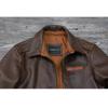 Chinese Size Genuine Cowhide Leather Men Leather Jacket Flight A2 Jackets Hand Edged Aviator Bomber Coat Men Leather Jacket Autumn