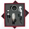 Wine Opener Set Rustproof Stainless Steel Exquisite Packaging Handle Corkscrew Kit for Home Bar