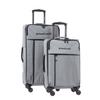 Set of 2 Soft Suitcases  (L-76cm) (S-56cm) BAP SILVER