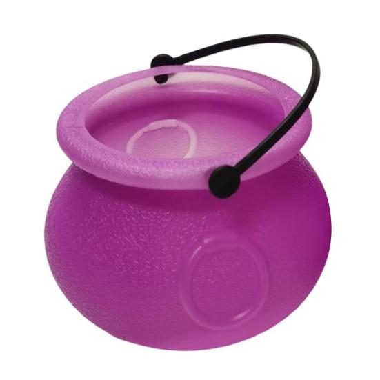 12 шт. ведерок для конфет на Хэллоуин, черный пластиковый котел для ведьмы, чайник, держатель для подарков на Хэллоуин для вечеринок, украшения для домашнего праздника