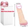 2 In 1 Realistic Pussy with Real Big Penis Enlarger Sleeve Vagina Anus Masturbation Sex Toys for Men Women Adult Erotic Supplies