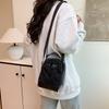 Drawstring Shoulder Single Crossbody Bag Small Square Handbag Outdoor Travel