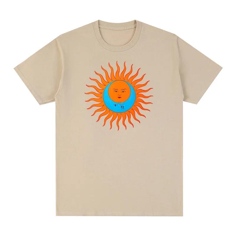 King Crimson Larks Tongues in Aspic T-shirt Cotton T Shirt TEE TSHIRT WoTops 2024 in Summer O-neck Streetwear