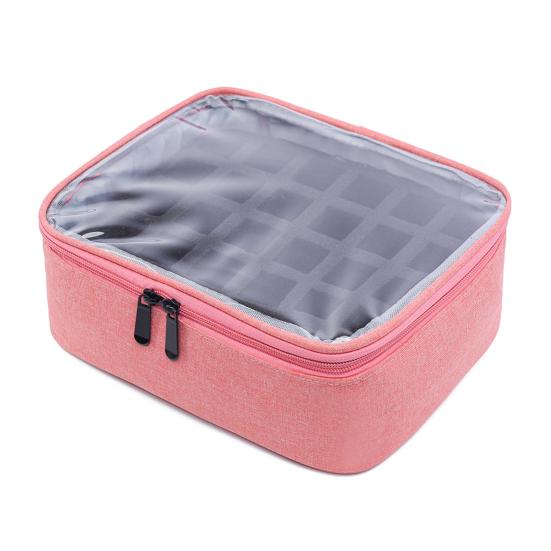 Сумка для хранения лака для ногтей, большая вместимость, застежка-молния, чехол для переноски эфирных масел