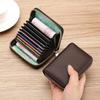 Anti-Demagnetization Zipper Wallet: Unisex Compact Card Sleeve with Multiple Card Slots, Bank ID Holder, Large Capacity, and Driver's License Pocket