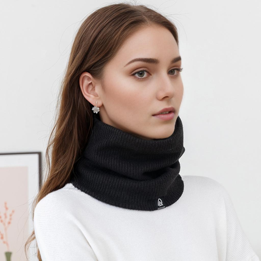 Detachable Knitted Turtleneck Fake Collar For Women Neck Warmer Autumn Winter Warm Cover Head Neck Knitting False Collar