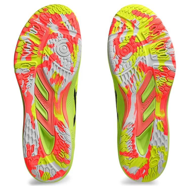 Asics Dynafeather Paris Кроссовки для тренировок с низким верхом Унисекс Желто-зеленые 1073A075-750