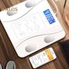 Smart Weight Scale with LED Display 150kg Max. Heavy Duty Rechargeable Digital Scale Accurate Bathroom Body Weight Fat Scale