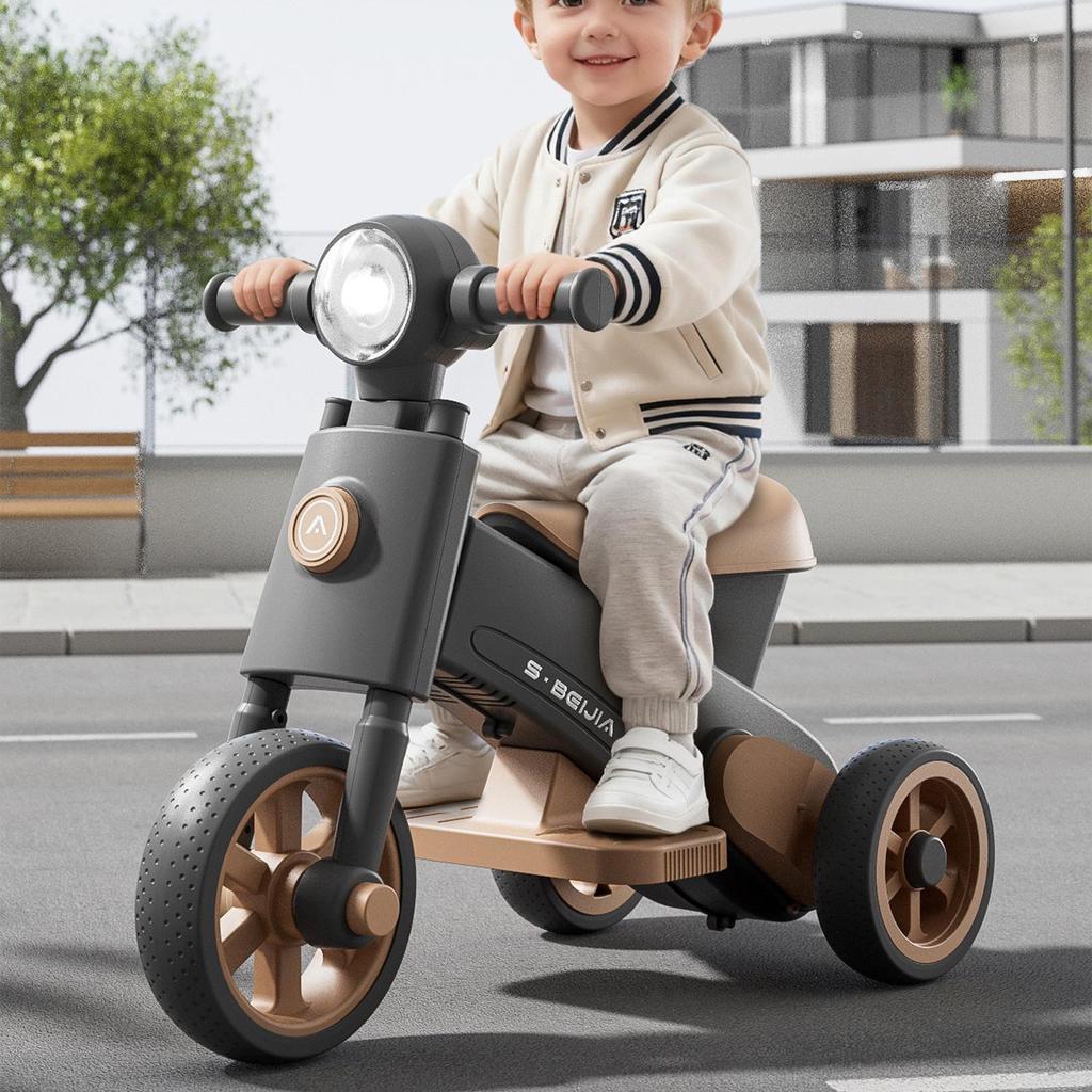 2025 Electric Balance Bike for Toddlers: 1-3 Years, Three-Wheeled, Entry-Level Scooter