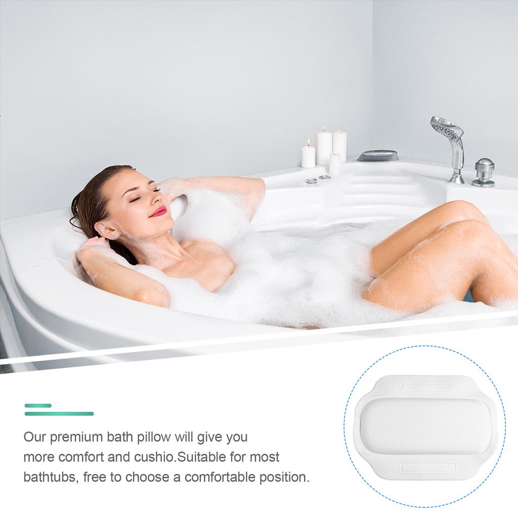 Подушка для ванны, спа-присоска, нескользящая, для дома, подушка для душа, подушки для поддержки головы, кровать
