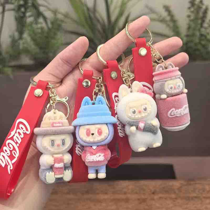 1 шт. Брелок-подвеска в виде овечки для пары, подвеска для ключей от машины или сумки