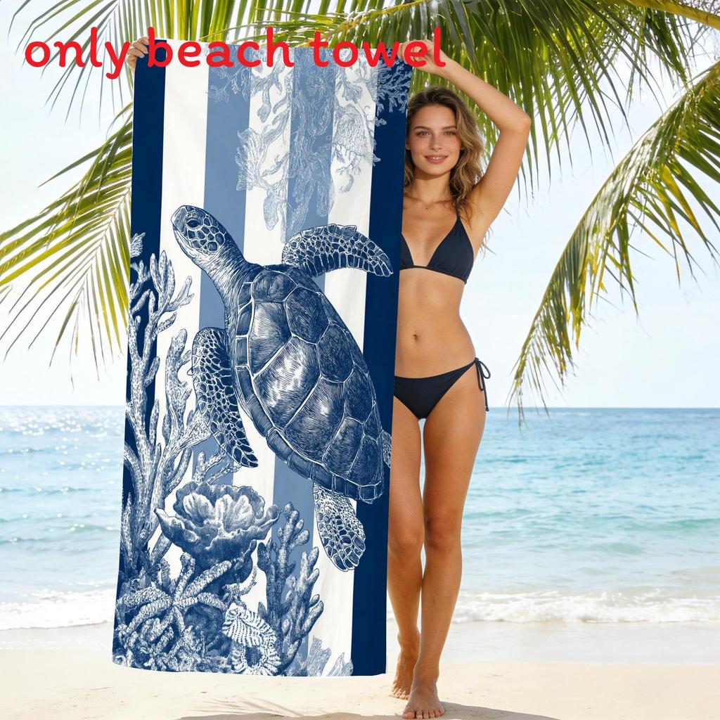 Lightweight Polyester Swim Towel With Vibrant Design For Beach And Poolside Relaxation