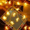 Xiaomi 1pc LED Moon & 3 Star Dreamy and Romantic LED Fairy Ramadan String Lights Battery Operated For Bedroom Living Room Wedding Decor
