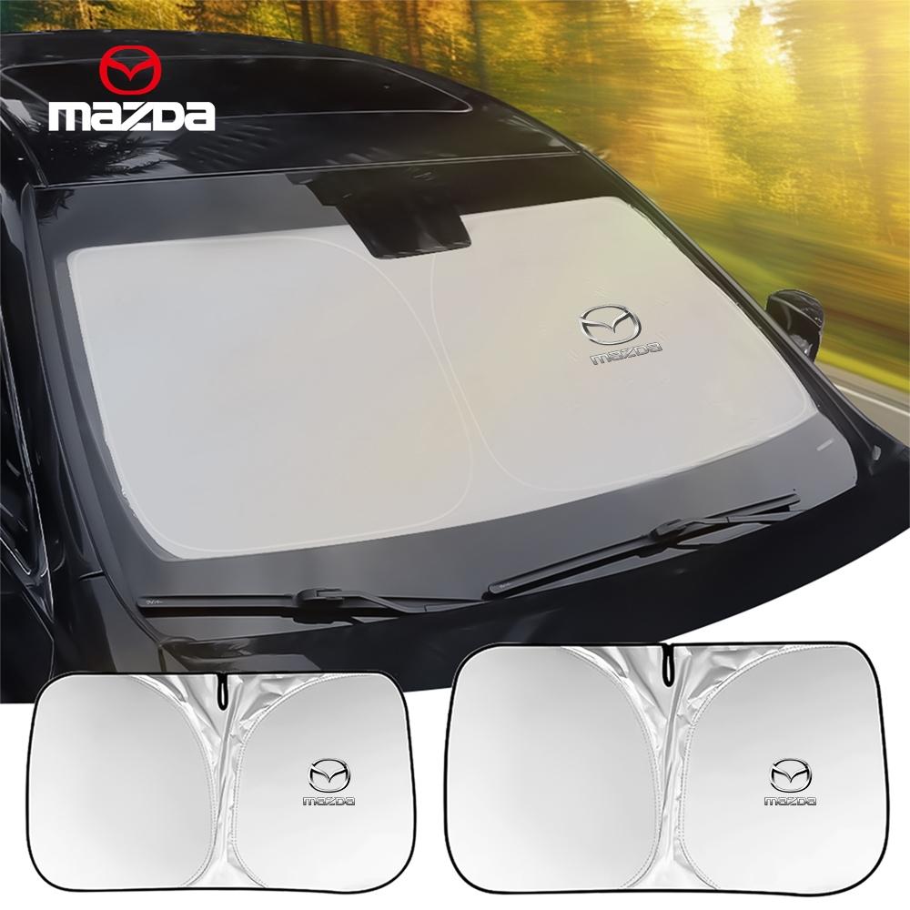 1pc Car Windshield Sunshade Cover Sun Visor UV Protector Accessories For Mazda 2 Axela CX5 CX30 Atenza Demio CX3 CX4 MP MS CX7 FF25