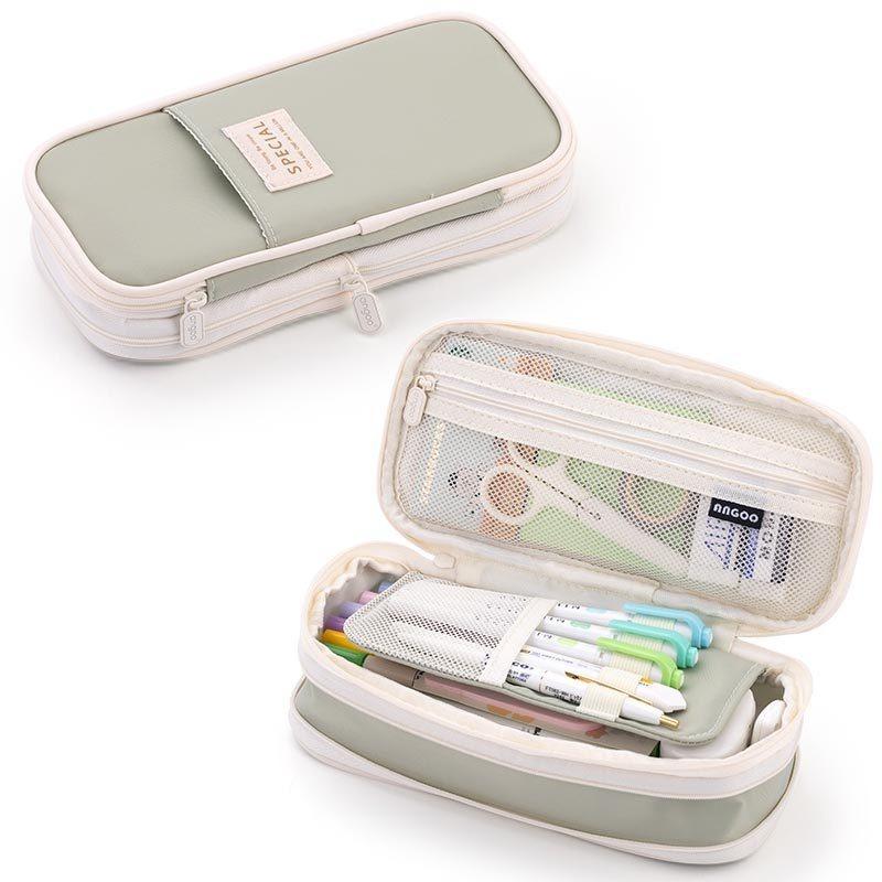 Кавайные пеналы Просторный пенал-органайзер для ручек для девочек и мальчиков, для офиса, студентов, школьных принадлежностей