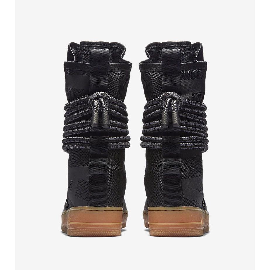 Nike Womens SF Air Force 1 High 'Black Gum' (women's sizes) Black / Gum Medium Brown Skateboard Shoes AA3965 001