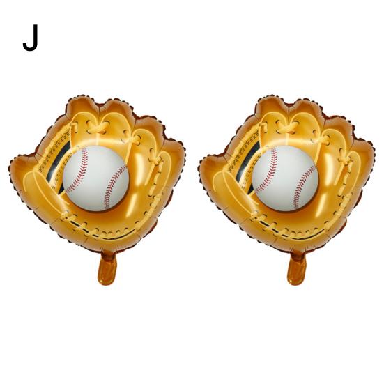 2 шт. Фестивальные воздушные шары Надувные Легкие Несколько узоров с мячами Многостильные Многоразовые Украшения Алюминиевые Спортивной тематики Счастливые Фестивальные воздушные шары