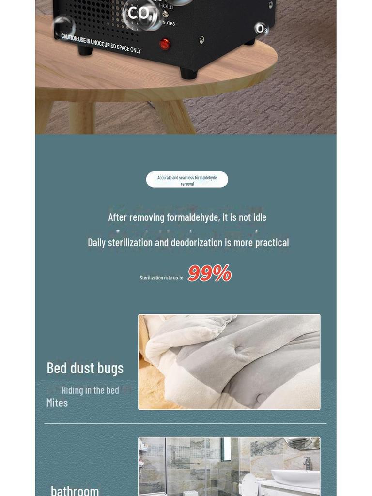 Домашний генератор озона для удаления запахов, очистки воздуха и снижения уровня формальдегида