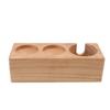 Wooden Coffee Tamper Holder 3 Hole Slip Resistant Coffee Tamping Station for Cafes Home Restaurant