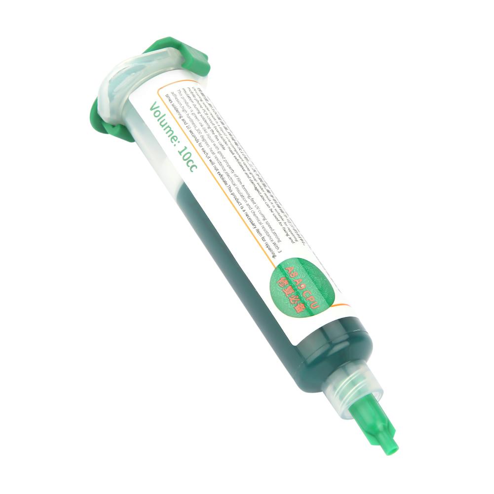 1 шт., отверждаемые УФ-излучением паяльная маска, чернила BGA для печатных плат, устойчивые к припою чернила, зеленые