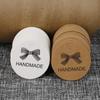 100 Pcs/bag Circular White Cardboard Kraft Cardboard Baking Packaging Label Card Thanks For Handmade Small Tags