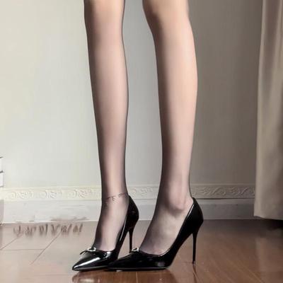 Черные туфли на высоком каблуке со стразами и бантом, женские, новинка осени и зимы 2024 года, заостренный нос, тонкий каблук, лакированная кожа, сексуальные одинарные туфли Imperial Sister