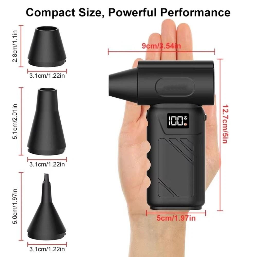 Brushless Motor Mini Compressed Air Duster 5-Speed Adjustable Electric Blower Portable Use