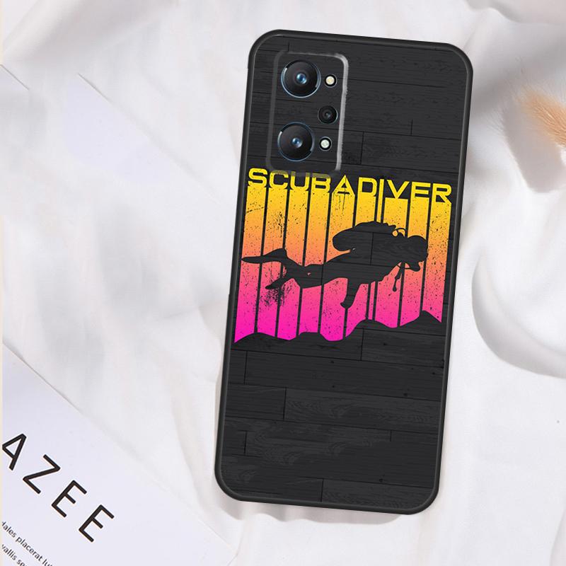 Scuba Diving Quote Case For Realme GT7 Pro GT6 11 12 13 14 15 Pro Plus C55 C53 C35 C33 C61 C65 C67 C53 C71 C75