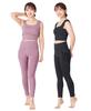 Одежда для йоги Pallo с красивым приглушенным миксом и бюстгальтер и брюки для йоги с лестной силуэтной посадкой на ягодицах, цвета, сочетание, высокая посадка, карманы, (йога