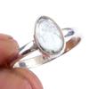 Кольцо из чистого серебра 925 пробы с натуральным аквамарином ручной работы S.6.5 G7G28