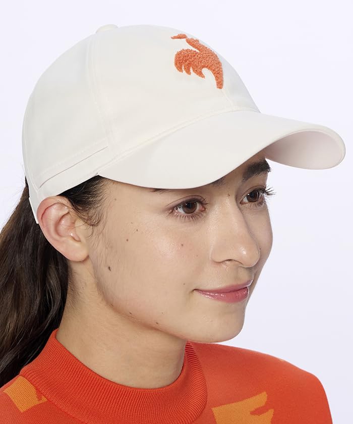 Кепка Coq Sportif Sagara с вышивкой, пушистая, стильная, впитывающая пот, быстросохнущая, антибактериальная и устойчивая к запахам, для гольфа LG4FCP02L WH00 [Le Golf]