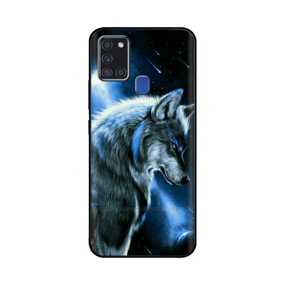 For Samsung A21S Case Silicone Back Protector Phone Soft TPU bumper Case on For Samsung Galaxy A21s GalaxyA21s A 21s a217 Cover