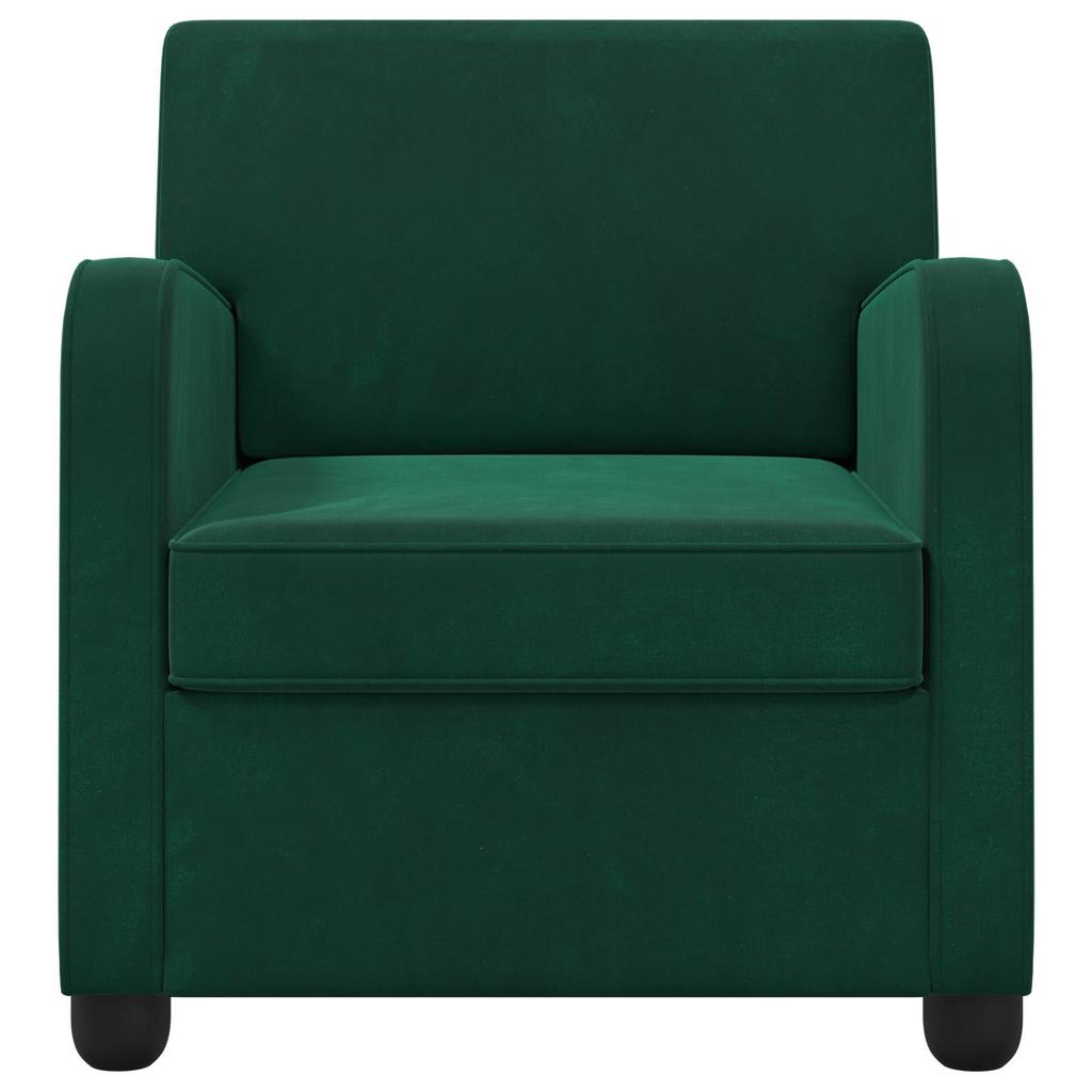 Armchair Dark Green Velvet