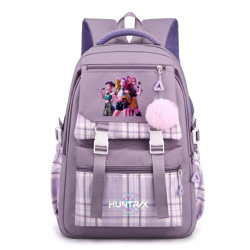 Kpop Witch Hunter Group Printed Schoolbag Korean Version Junior High School Large Capacity Student Casual Backpack