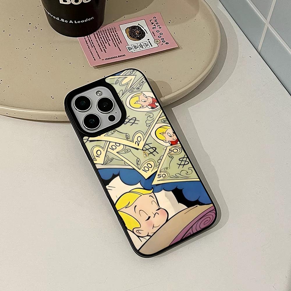 Richie Rich Cartoon Phone Case for Iphone 17 16 15 14 Air 13 12 11 Pro Max Mini Plus Fundas Shell PC+TPU Cover