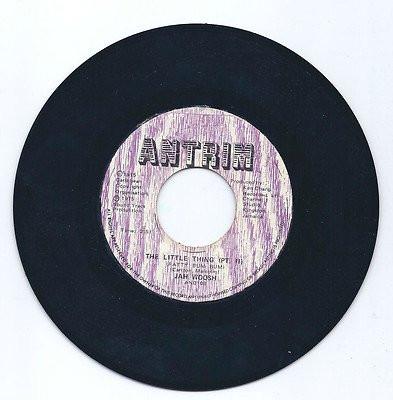 7inch Record JAH WOOSH - The Little Thing (Fatty Bum Bum) NONE Antrim 1975 Jamaica Reggae, Ska & Dub Used